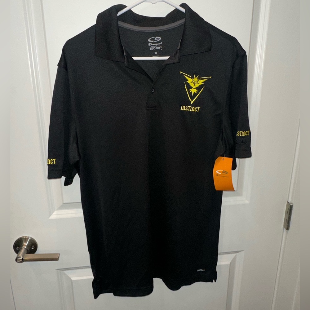 Instinct Black and Yellow Champion Duo Dry Men’s Polo